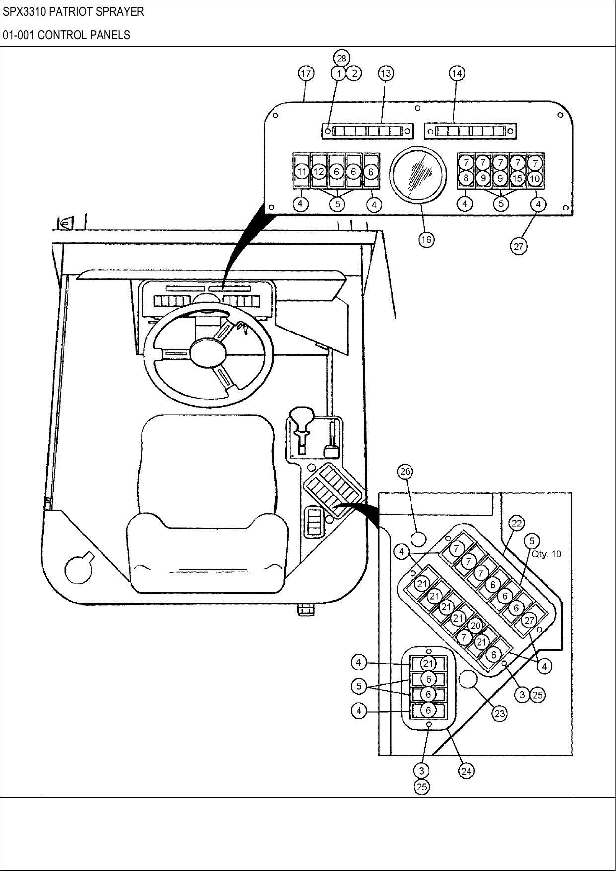 SPX3310 PATRIOT SPRAYER PARTS